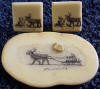 Weyahok ivory scrimshaw tie tac